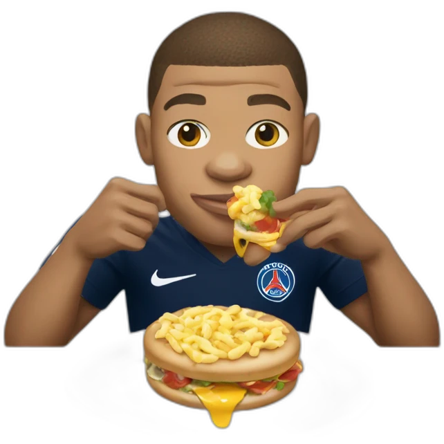 Kylian mbappé eating emoji