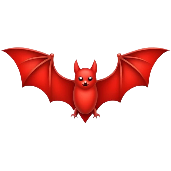 Red bat logo emoji