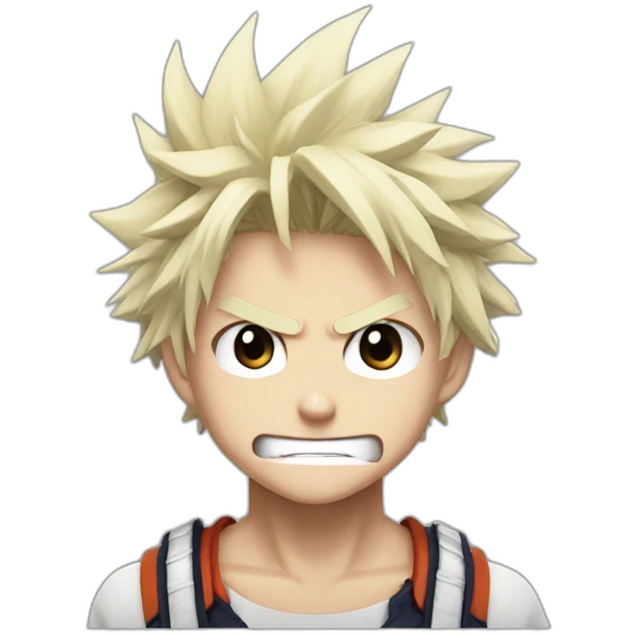 Bakugo my hero academia angry emoji