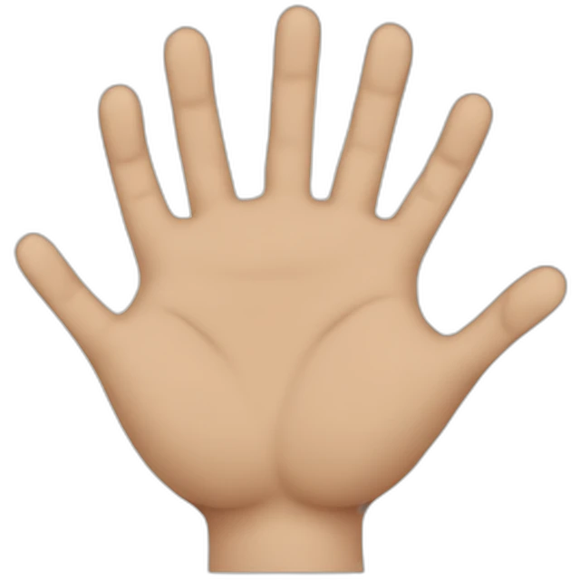 six hand emoji