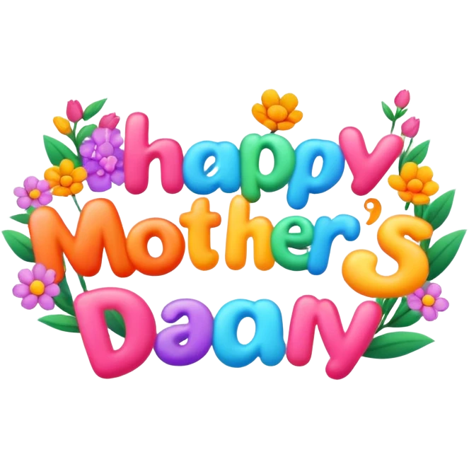 Happy Mother’s Day decor emoji