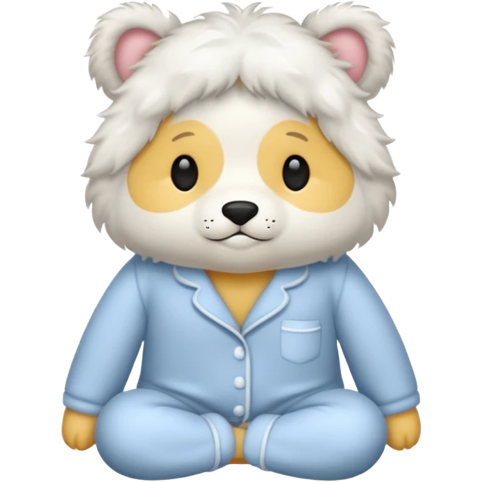 fluffy pyjamas emoji