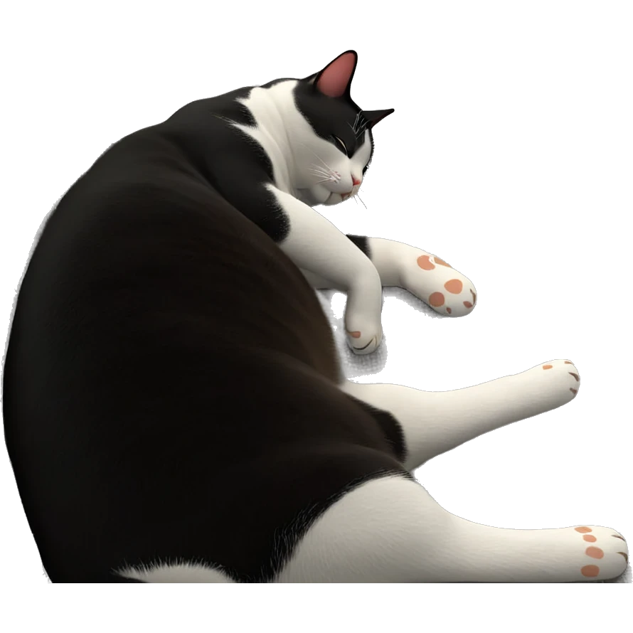 peaceful cat napping softly emoji