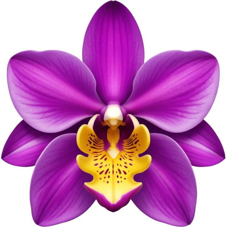 Purple orchid emoji