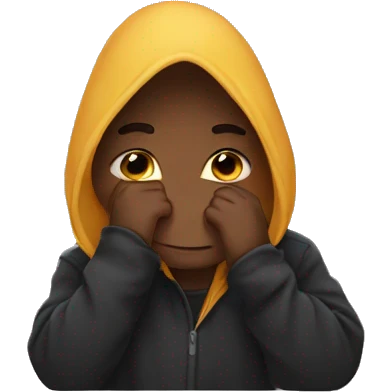 Hiding face emoji  emoji