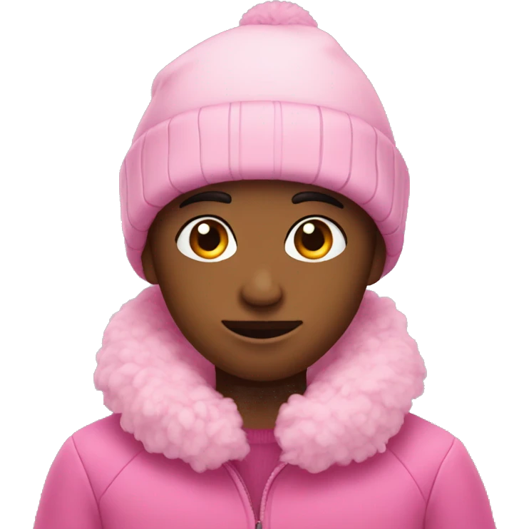 pink winter emoji
