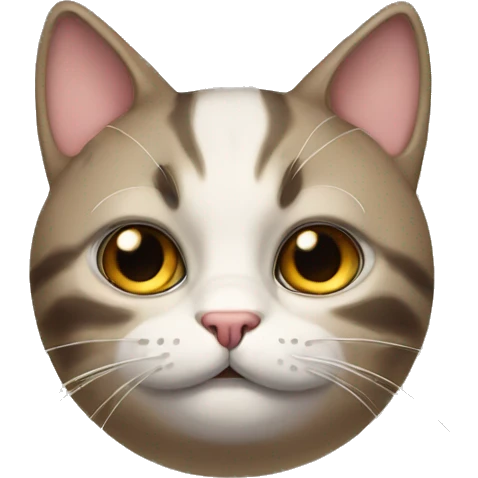 Cat raising an eyebrow dramatically  emoji