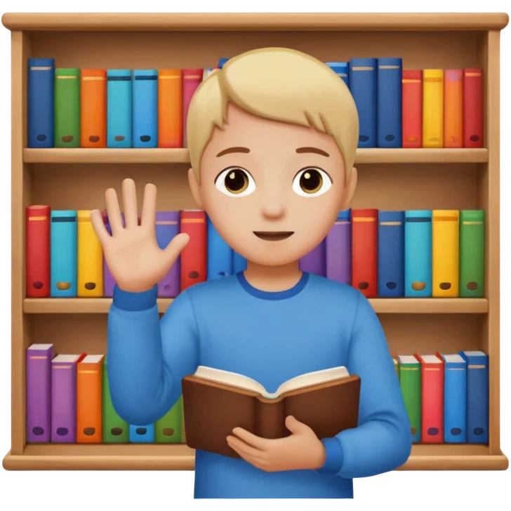 enfant range livre emoji