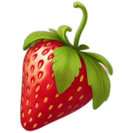 Geko strawberry emoji
