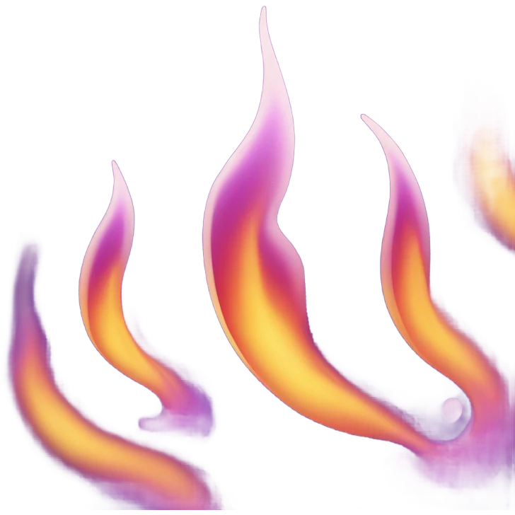Purple flame emoji  emoji
