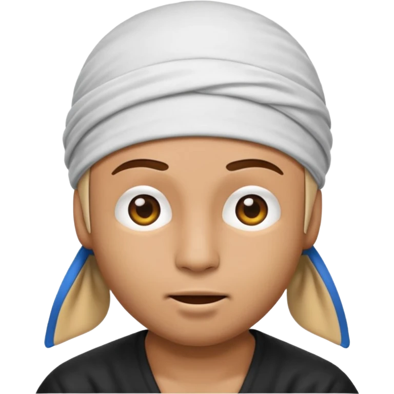 Emoji doing Rizz face with durag on head  emoji