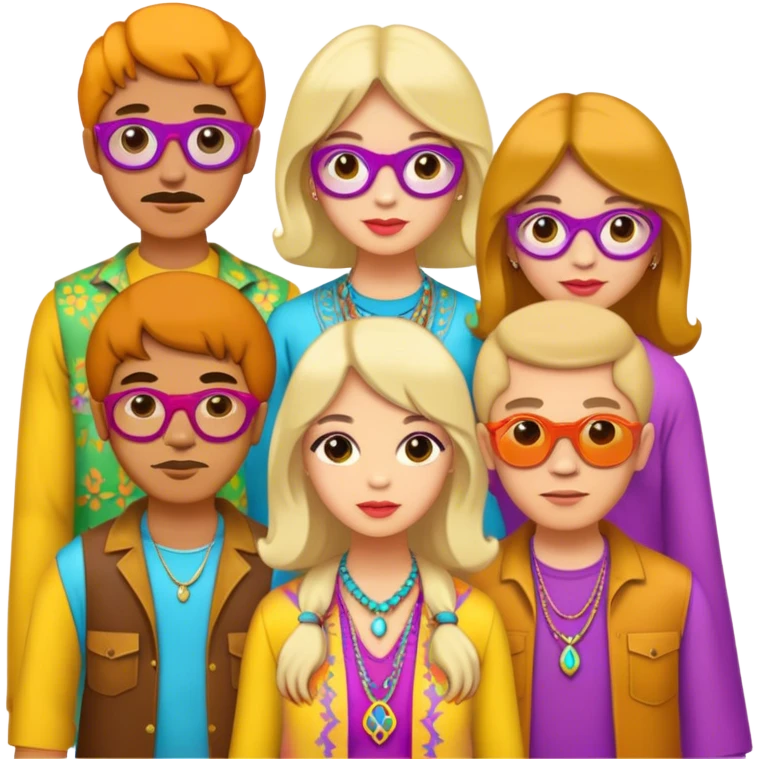 1960's Hippies emoji