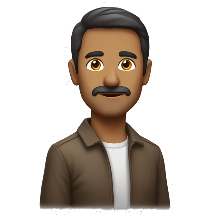 kaslı kahverengi tenli  kalf kası emoji