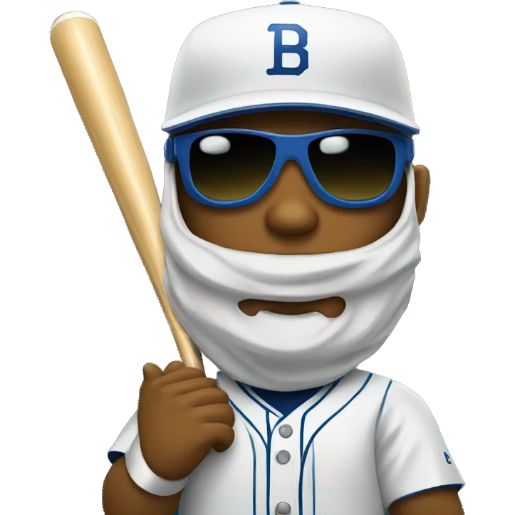  baseball player with sunglasses  emoji