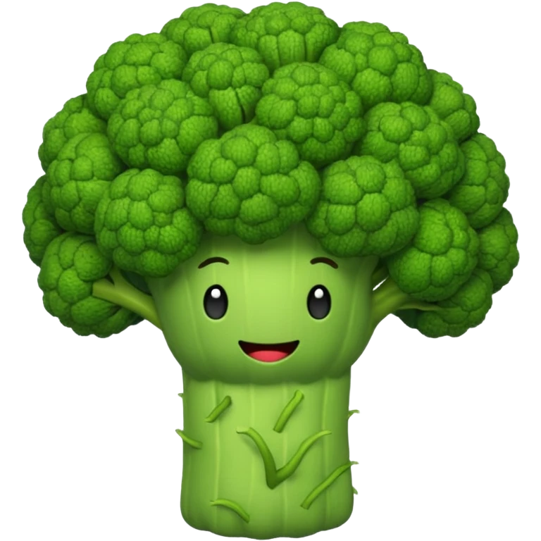 knitted broccoli emoji, green emoji