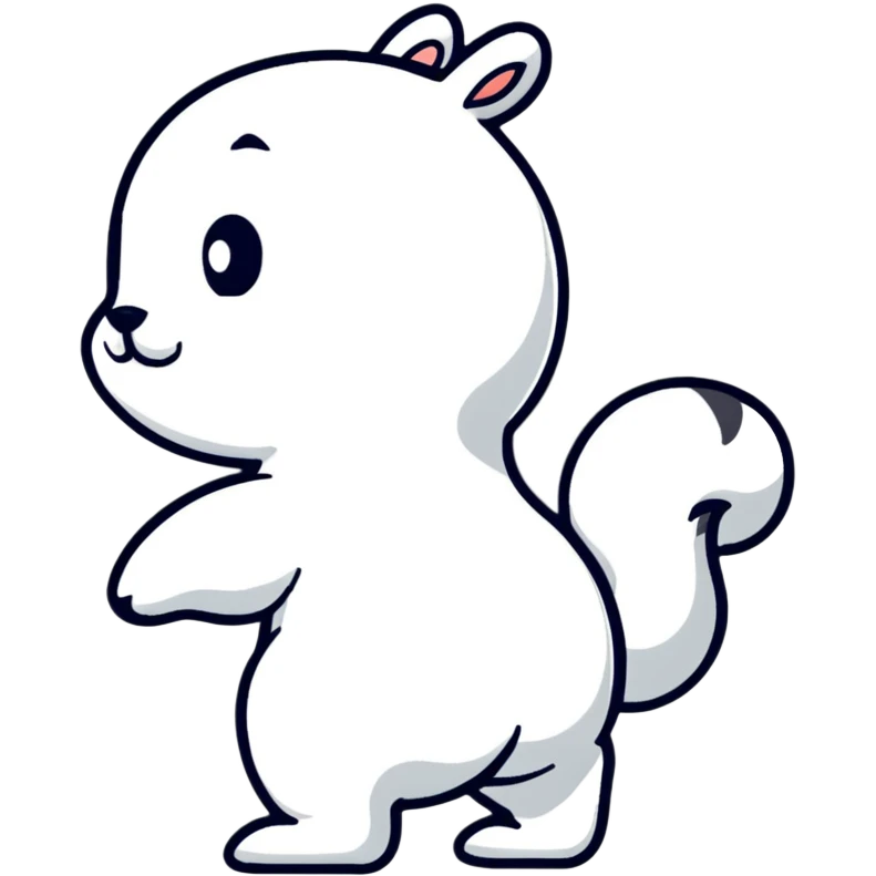 squirrel twerking view from back emoji