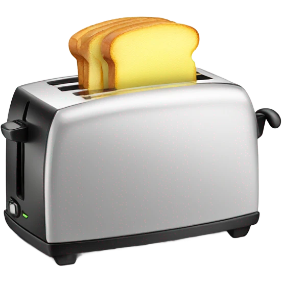 A toaster toasting a lemon  emoji