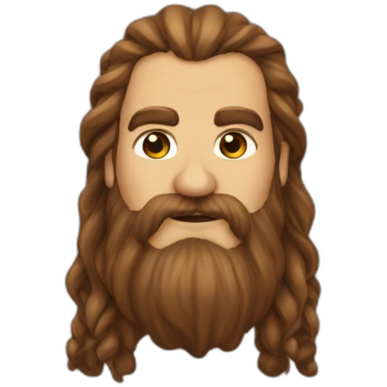 gimli lord of the rings brown beard emoji