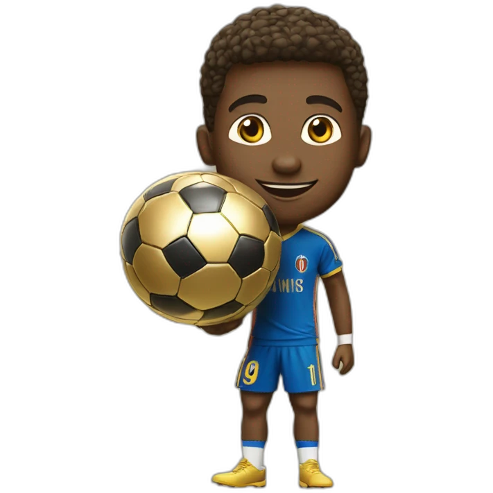 Haamand avec un ballon d'or emoji