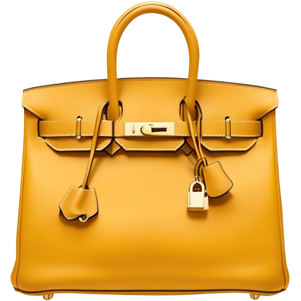 mustard hermes birkin bag emoji