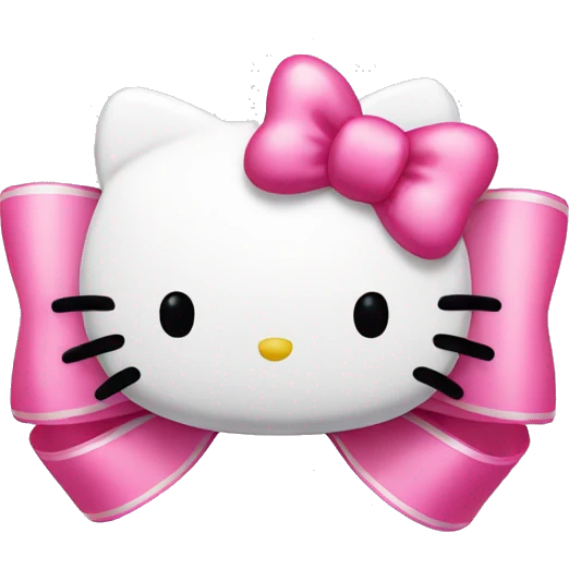 hello kitty bow emoji