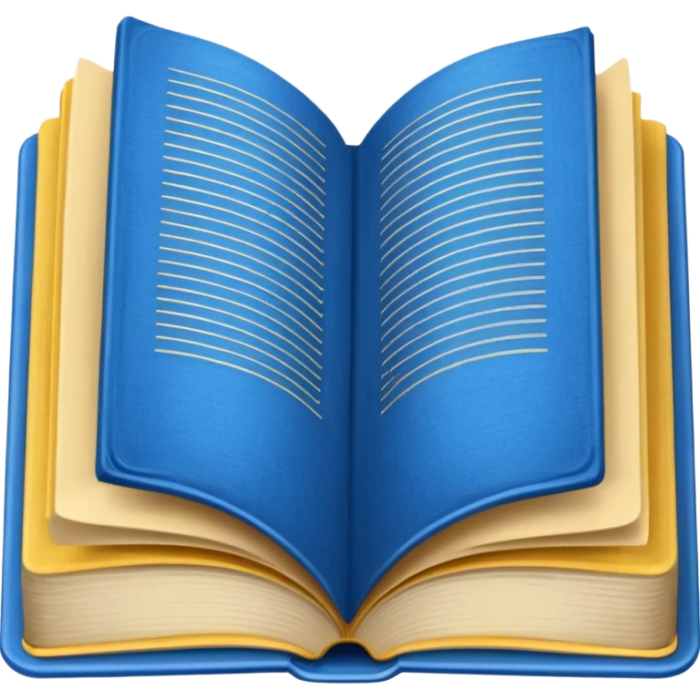 livro azul aberto emoji