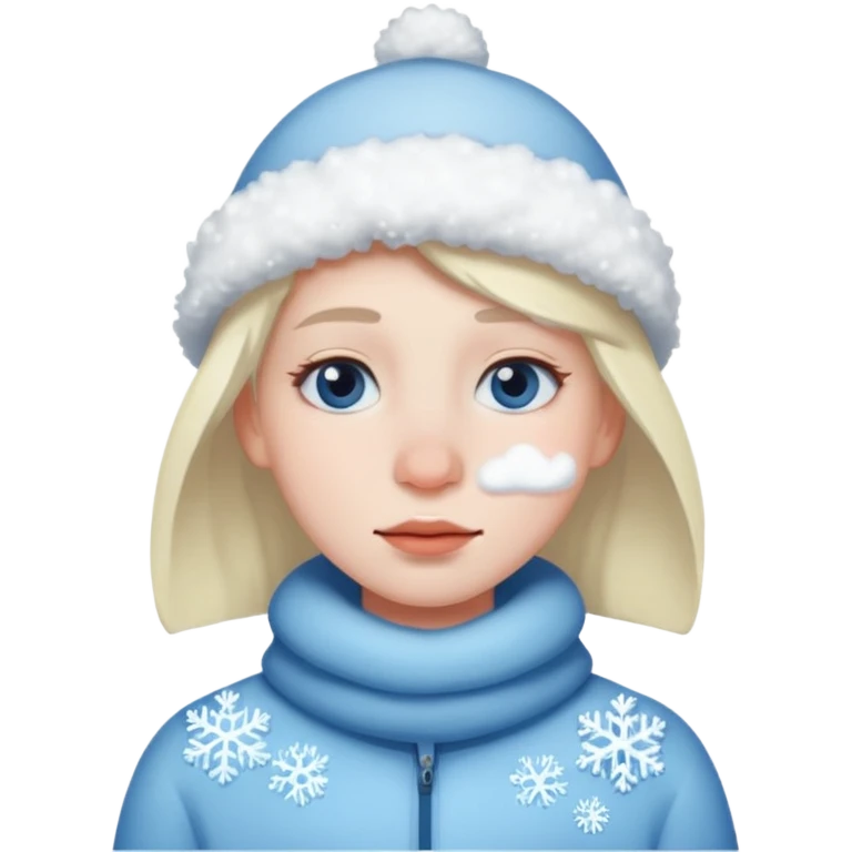 Snow on nose emoji
