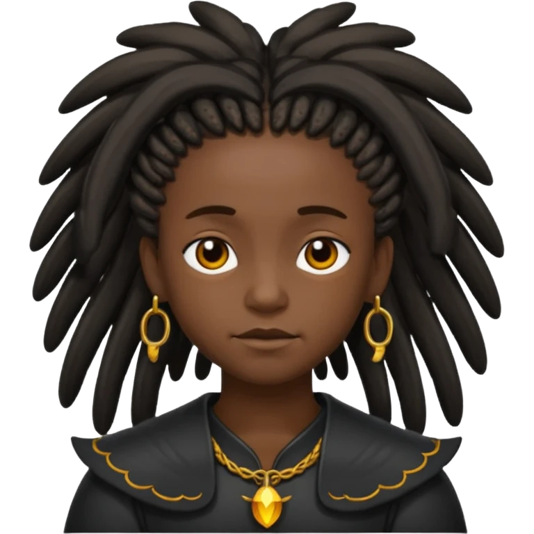 angel negro y rastas emoji