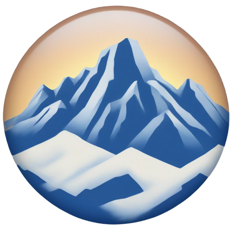 Blue mountain like a coors can emoji