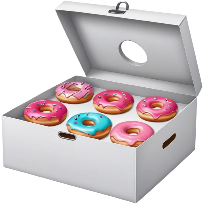 box of donuts emoji
