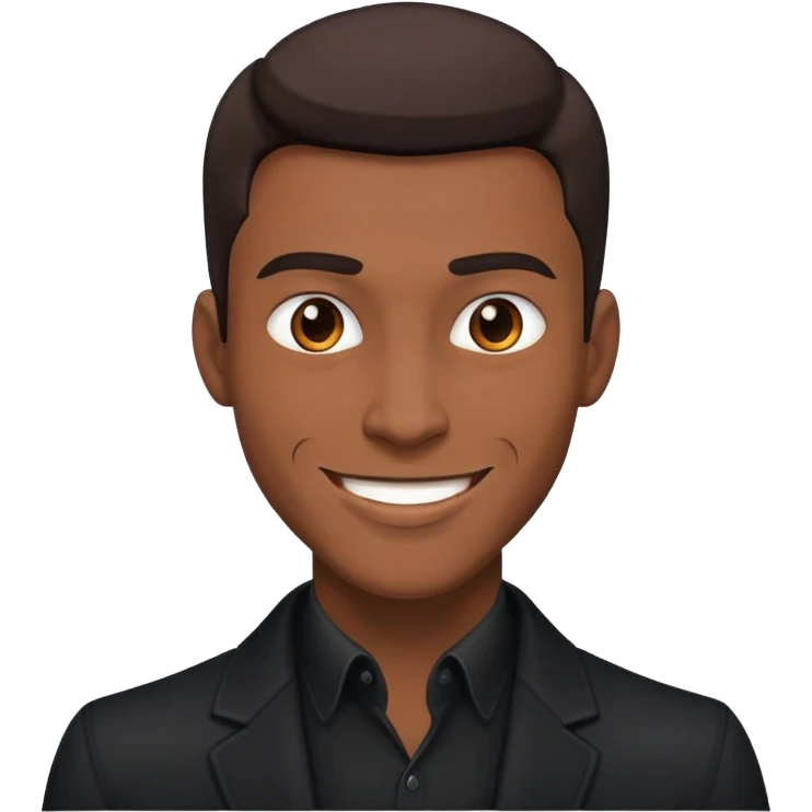Страстный мужчина загадочная улыбка темная одежда emoji
