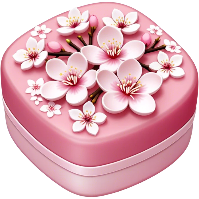 Cherry blossom wagashi emoji