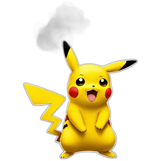 Pikachu smoke emoji