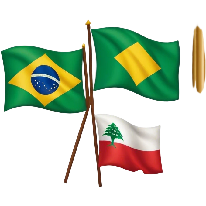 Brazil Lebanon  emoji
