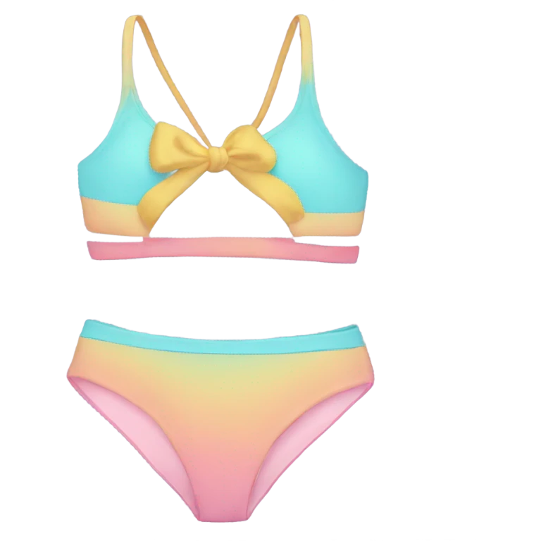 pastel swimsuit emoji