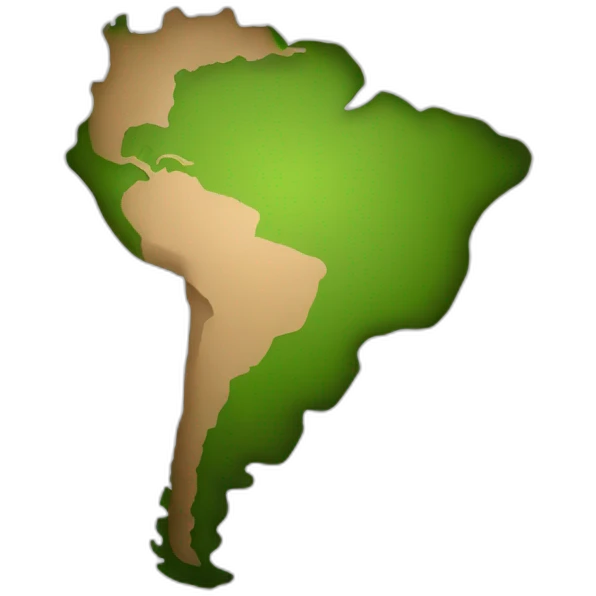 South America map emoji