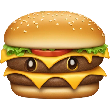 Dog eating burger  emoji