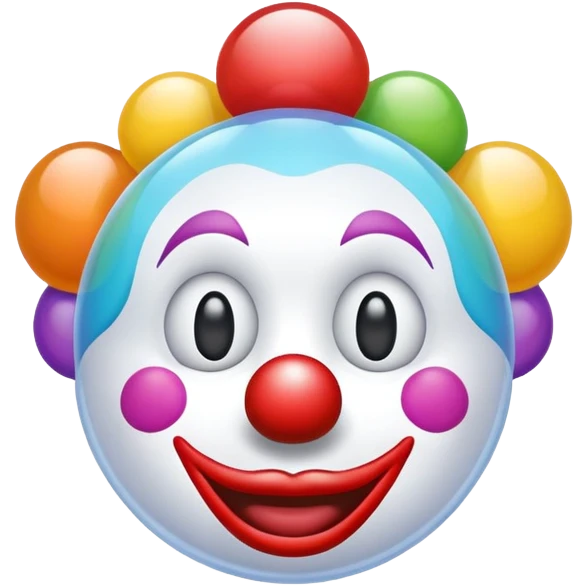 Clown ios emoji bubble  emoji