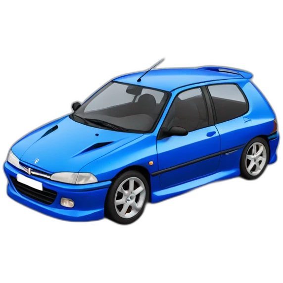 Peugeot 306 bleu tuning emoji
