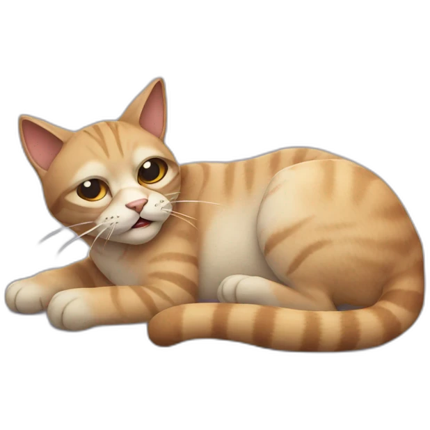 Funny dead cat emoji