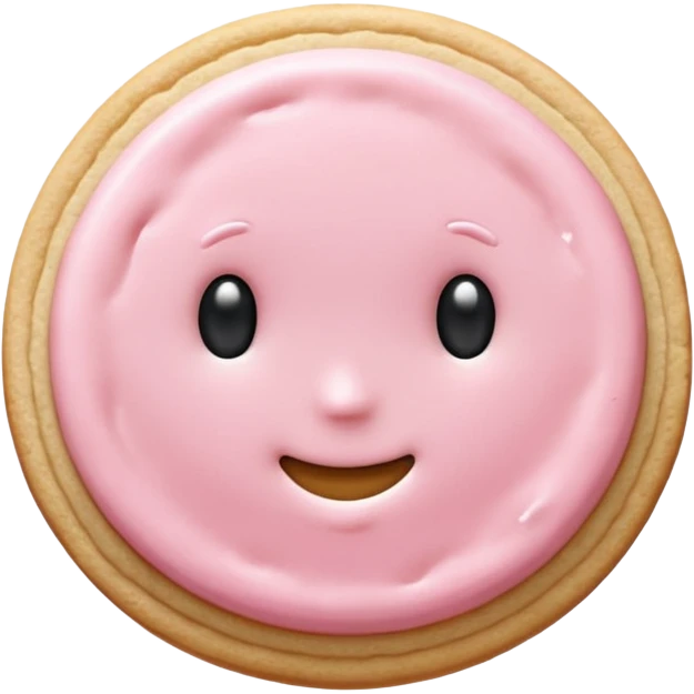 very light pink sugar cookie emoji
