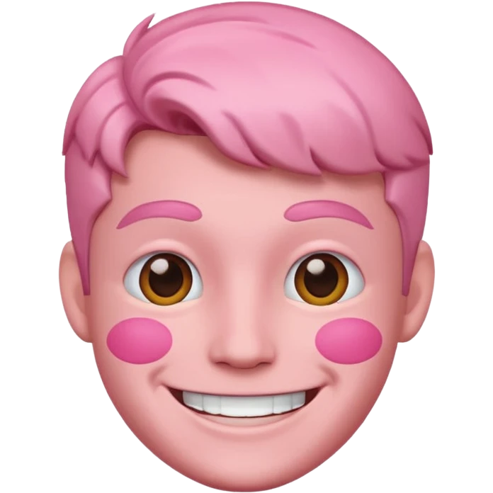 Barbie doll Ken Head pink  emoji