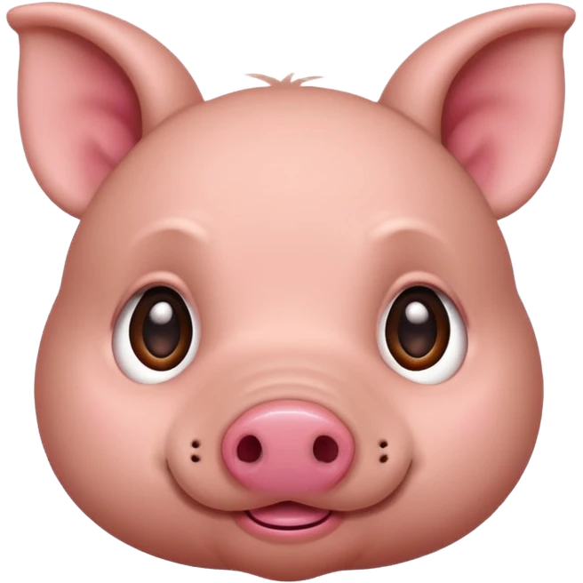 brown cute minipig emoji