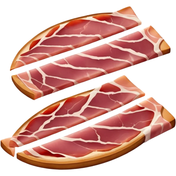 fette di prosciutto crudo affumicato (Parma Ham) emoji