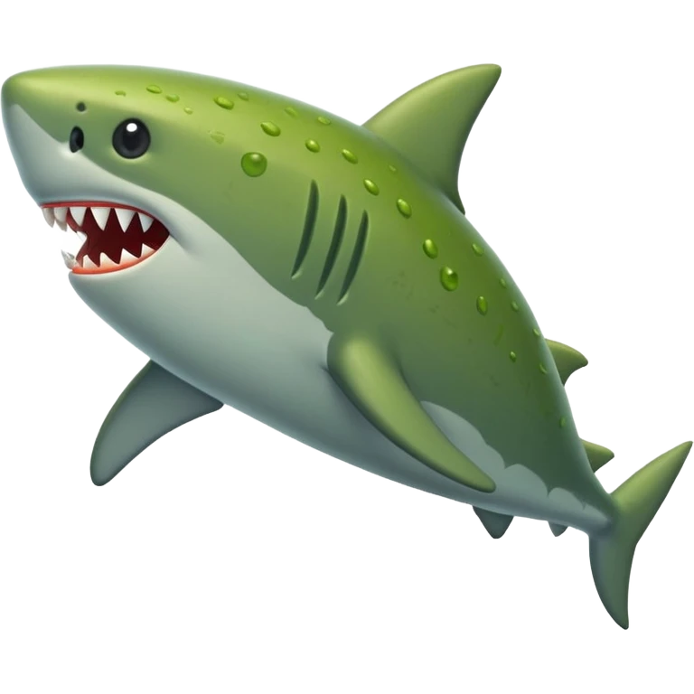 Pickle shark emoji