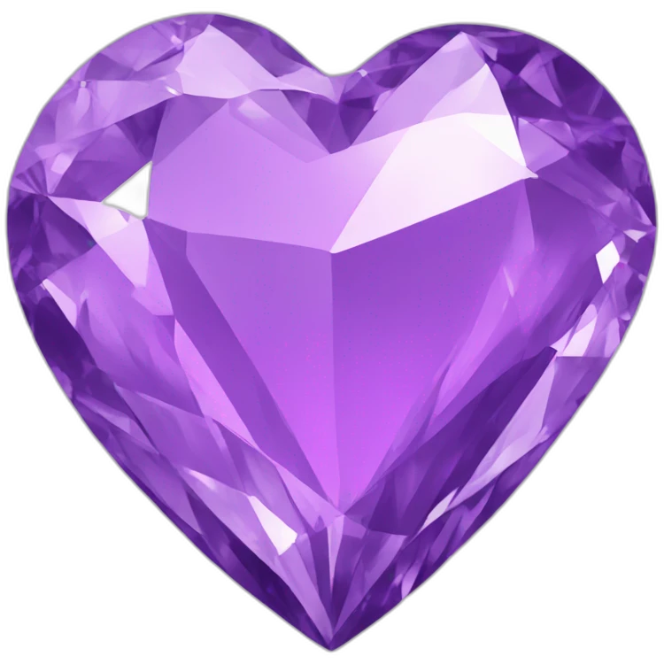 Purple diamond heart emoji