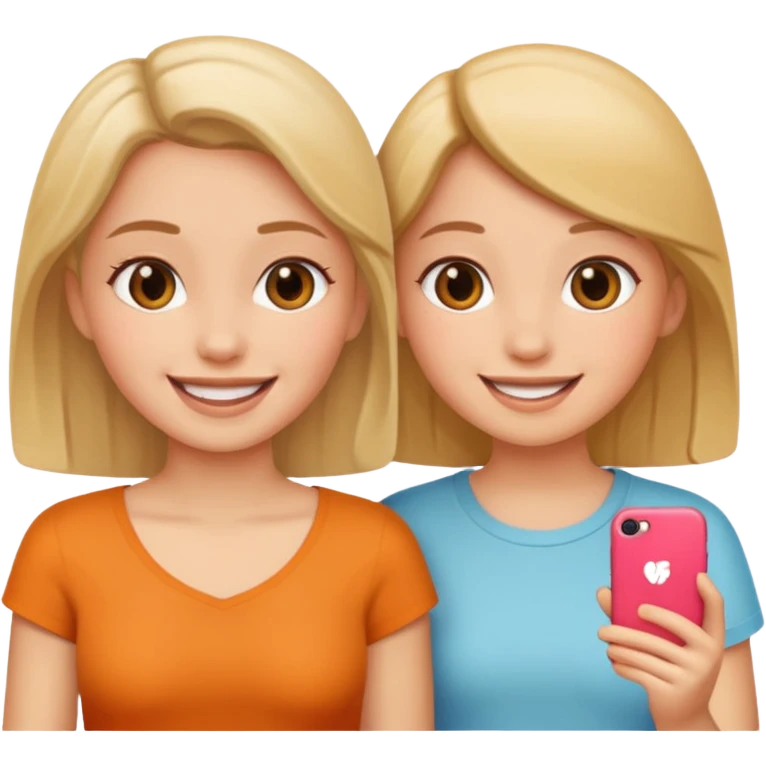 Talking two girl emoji