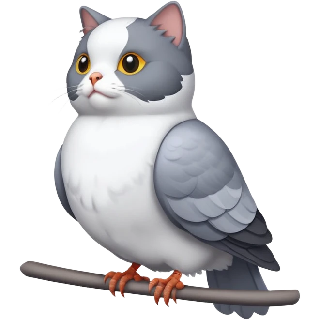 Cat pigeon emoji