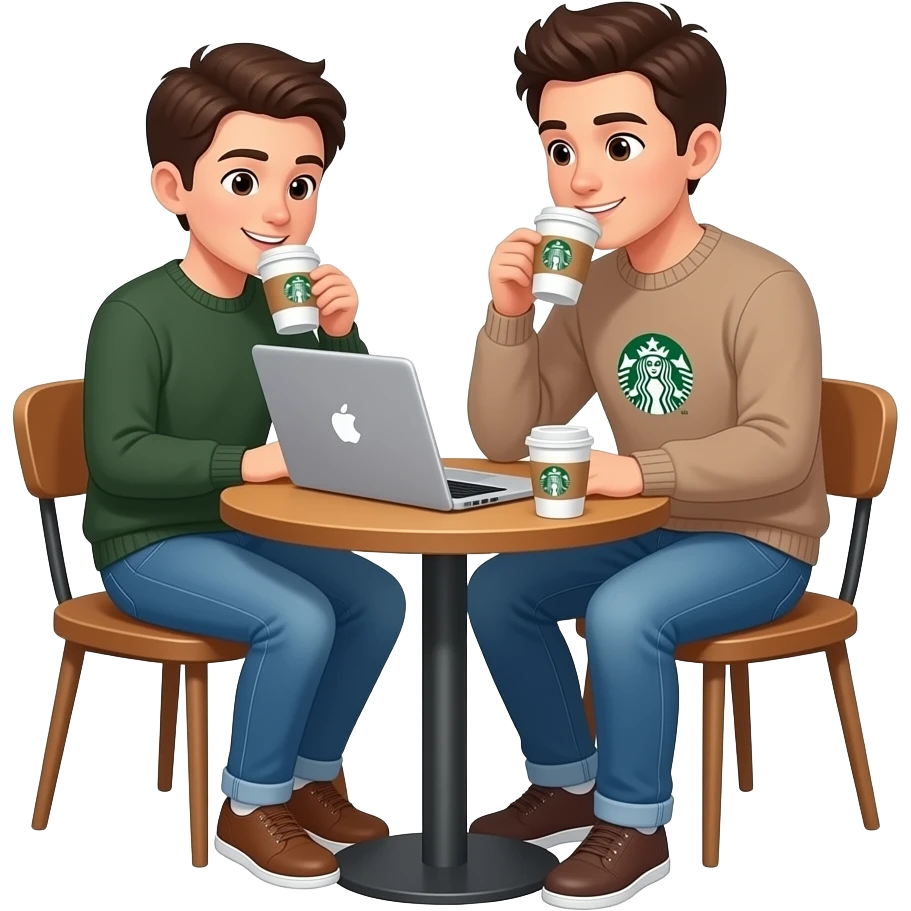 work REMOTE from starbucks emoji