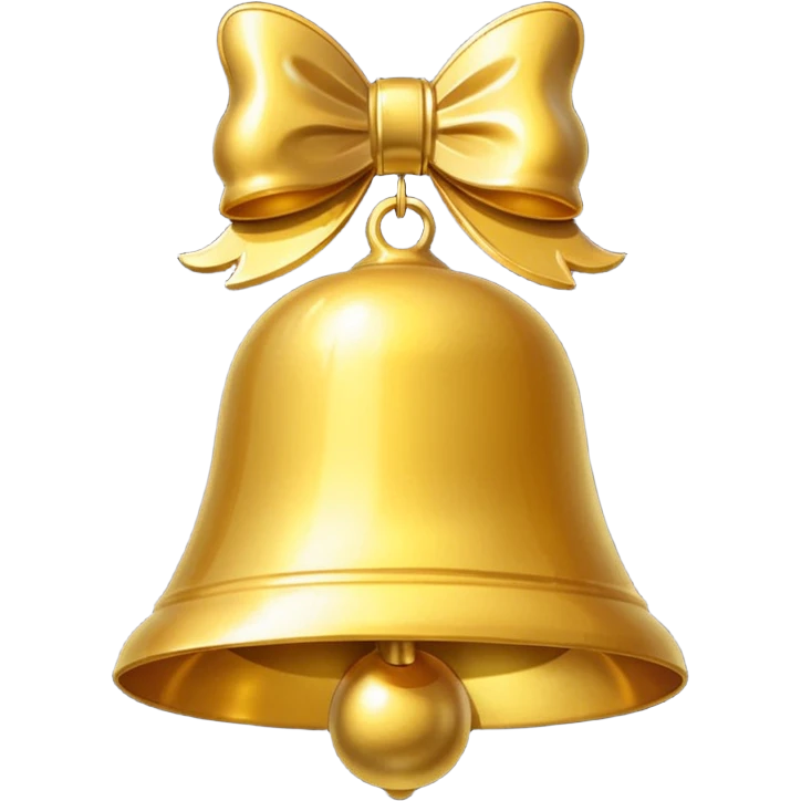 Christmas bell emoji